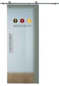 Anta per porta scorrevole Restaurant in vetro multicolore L 88 x H 215 cm