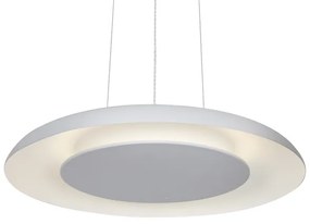 Lampada a sospensione su cavo PIATTINO LED/30W/230V 2700/3200/4000K Ø 40 cm, bianca