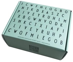 Tazza verde per bambini Cresci con la tua tazza Grow with Your Cup - Design Letters