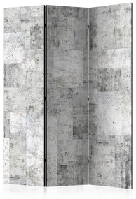 Paravento Cemento: Città grigia (3 parti) - composizione su sfondo grigio