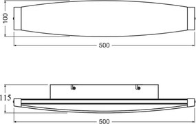 Osram - Lampada da parete LED DECOR FLAT LED/13W/230V grigia