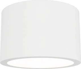 Plafoniera Tonda da Soffitto GX53 in Gesso Pitturabile - Serie VOLUMI