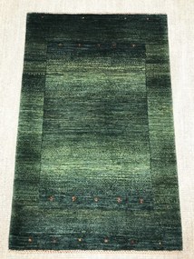 Loribaft Tappeto 130 x 80 Verde (Iran) Annodato A Mano