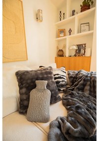 Coperta grigia in micropile 150x200 cm Wave – Tiseco Home Studio