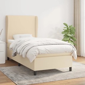 Giroletto A Molle Con Materasso Crema 100x200 Cm İn Tessuto /