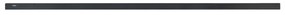 Lampada Lineare LED da Soffitto 65W 200cm Nera con driver Philips CCT