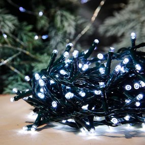 Luci di Natale ad Energia Solare 200 led Bianco Freddo