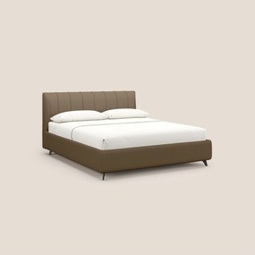 Bogart letto imbottito contenitore completamente sfoderabile in microfibra smacchiabile T11 marrone