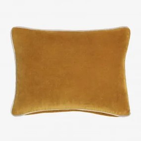 Cuscino rettangolare in velluto (30x40 cm) Trincy Mostarda - Sklum