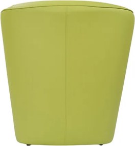 Poltrona in ecopelle Verde Valentina per casa ufficio