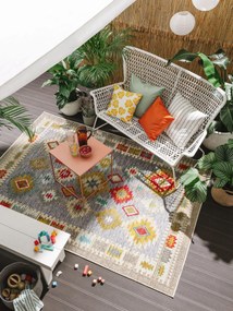 benuta Nest Tappeto per interno ed esterno Noelia Multicolor 140x200 cm - Tappeto outdoor per balcone, terrazzo e giardino
