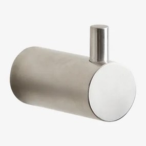 Appendino Da Bagno In Acciaio Inox Devon Grigio Cromato - Sklum