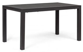 Tavolo da esterno allungabile in alluminio Antracite cm 140-210x77x h75