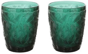 Set 2 bicchieri vetro verde Oasi