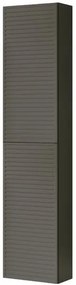 Colonna per mobile bagno Pixel Stripes 2 ante P 27 x L 30 x H 160 cm laccato opaco grigio carbone