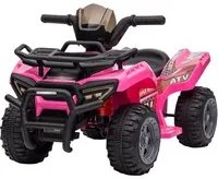 Quad Elettrico per Bambini 18-36 Mesi con Batteria Ricaricabile 6V 70x42x45 cm in Metallo e PP Rosa