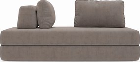 Rift divano letto matrimoniale 2 posti e 3 posti con schienali mobili - materasso alto 24 cm e memory foam in tessuto smacchiabile T31