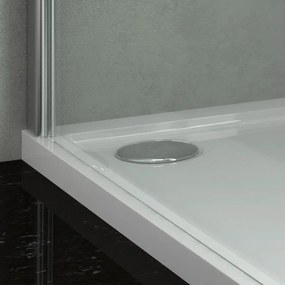 Kamalu - piatto doccia 140x70 poliacril colore bianco