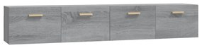 Mobili Parete 2 pz Grigio Sonoma 100x36,5x35 cm in Multistrato