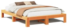 Letto senza materasso marrone cera 160x200 cm in legno di pino