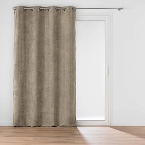 Tenda marrone chiaro in ciniglia 140x260 cm Leo – douceur d'intérieur