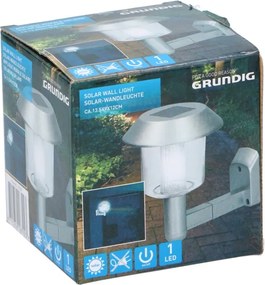 Grundig - Lampada da parete solare LED 1,2V 600 mAh