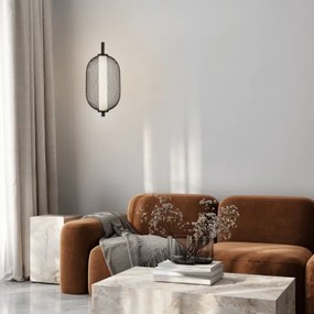 Lampada a sospensione su cavo PUMA LED/10W/230V Ø 15 cm nera