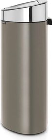 Cestino per la spazzatura in acciaio grigio touch 40 l Touch Bin – Brabantia