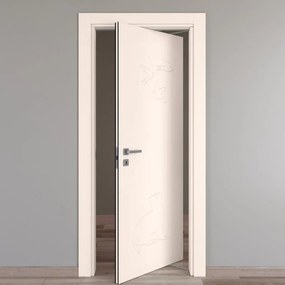 Porta rototraslante Catbird beige L 70 x H 210 cm destra