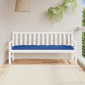 Cuscino Per Panca Giardino Blu Reale 180x50x7 Cm Tessuto Oxford /