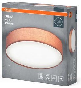 Osram - Plafoniera ORBIS PARIS 2xE27/25W/230V Ø 40 cm marrone