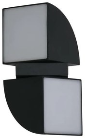 Searchlight 36150BK - Lampada da parete per esterni a LED DAKOTA 2xLED/4W/230V IP44