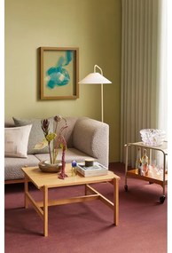 Tavolino con piano in rovere decorato in colore naturale 80x80 cm Dash - Hübsch