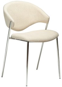 Sedia da pranzo color crema in imbottito Zone – DAN-FORM Denmark