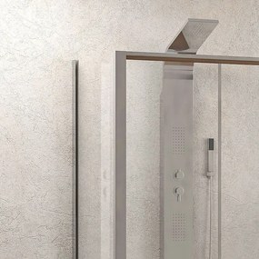 Box a 3 lati 80x150x80 scorrevole vetro trasparente K410NS - KAMALU
