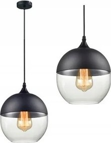 Lampada da soffitto pensile di vetro Zenit A Black