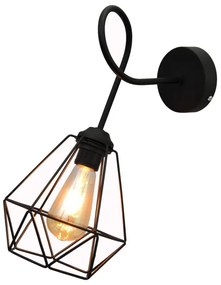 Applique KARO 3xE27/15W/230V nera