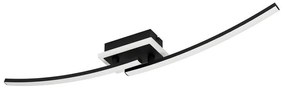 Plafoniera LED bagno e garage Lungolago, nero14 cm, 1450 lumen EGLO