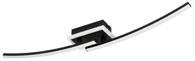 Plafoniera LED bagno e garage Lungolago, nero14 cm, luce naturale, 1450 lumen EGLO