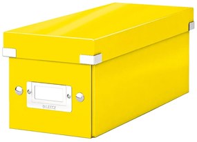 Scatola di cartone giallo con coperchio 14x35x14 cm Click&amp;Store - Leitz
