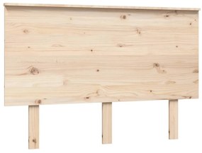 Testiera per letto 124x6x82,5 cm in legno massello di pino