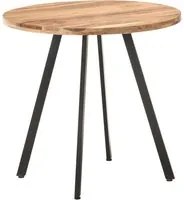 Tavolo da Pranzo 80 cm in Legno Massello di Acacia 320485