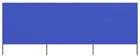 Paravento A 3 Pannelli İn Tessuto 400x120 Cm Azzurro /