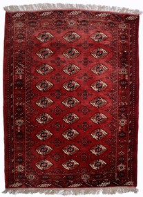 Bokhara Tappeto orientale 120x150 Rosso (Turkmenistan) Annodato A Mano