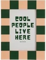 Portafoto 10x15 cm Cool People rosa verde