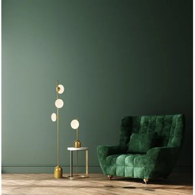 Searchlight EU94040-1GO - Lampada da tavolo PEBBLE 1xG9/7W/230V oro