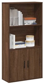 Libreria Rovere Marrone 60x24x120 Cm İn Legno Multistrato /