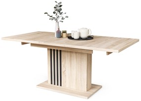 LEONEL Rovere Sonoma – TAVOLO MODERNO ALLUNGABILE FINO A 180 cm!