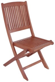 Set di 2 sedie da giardino pieghevoli in legno di eucalipto Stoccolma - Garden Pleasure