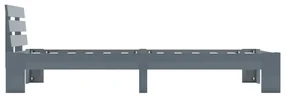Giroletto grigio in legno massello di pino 90x200 cm